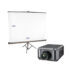 Foto Beamer Sanyo PDG-DHT8000Linkl. Stativleinwand